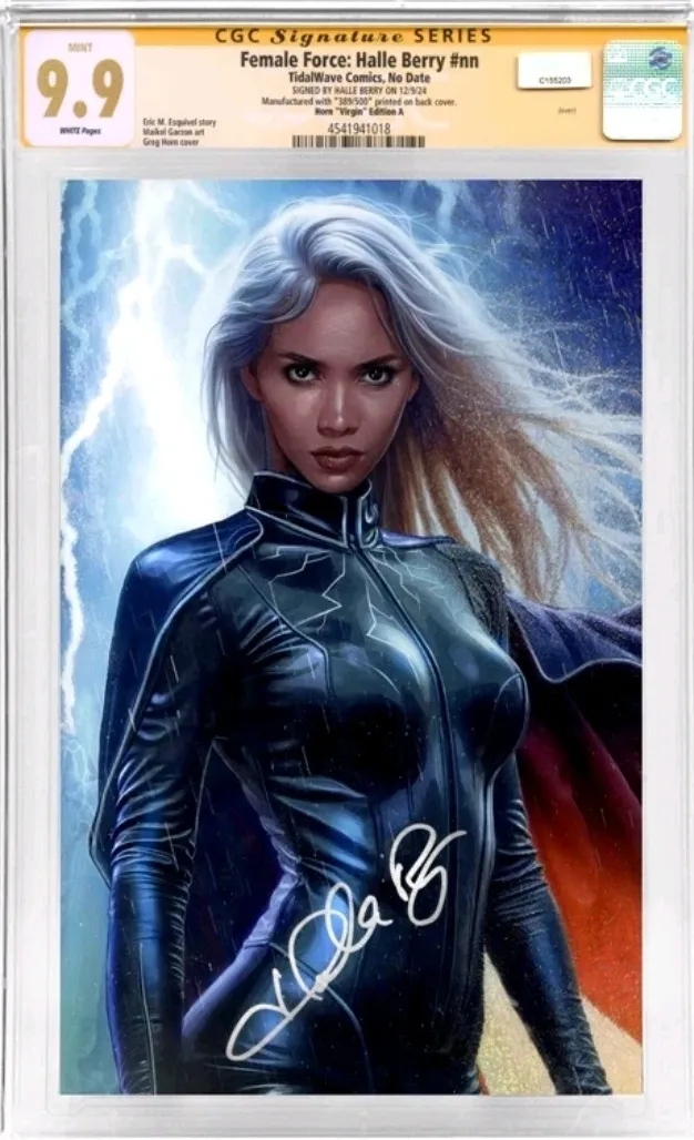 Halle Berry Storm Signed CGC 9.9 Comic Limited Edition RARE